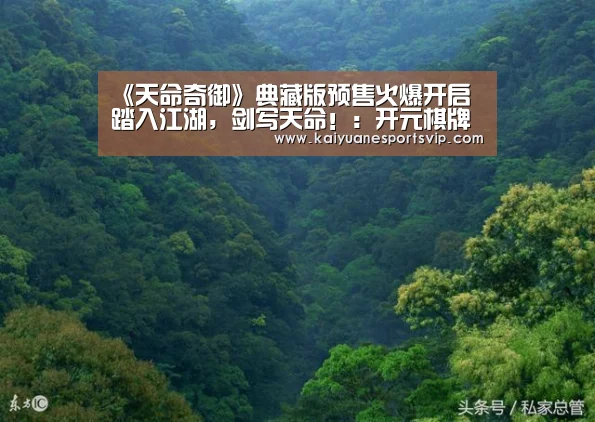 《天命奇御》典藏版预售火爆开启 踏入江湖,剑写天命!:开元棋牌(图3) 开元赛事
