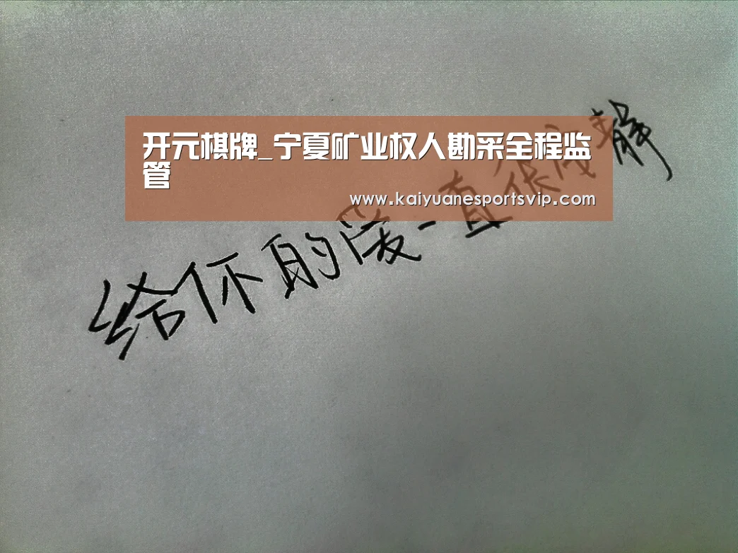 开元棋牌_宁夏矿业权人勘采全程监管(图3) 开元赛事